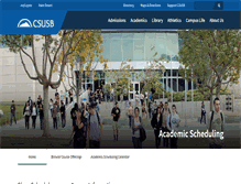 Tablet Screenshot of academicscheduling.csusb.edu