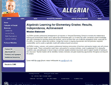 Tablet Screenshot of alegria.csusb.edu