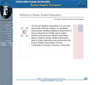 Tablet Screenshot of korea.csusb.edu