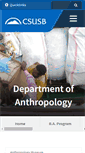 Mobile Screenshot of anthropology.csusb.edu