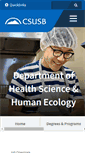 Mobile Screenshot of health.csusb.edu