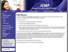 Tablet Screenshot of icmp.csusb.edu